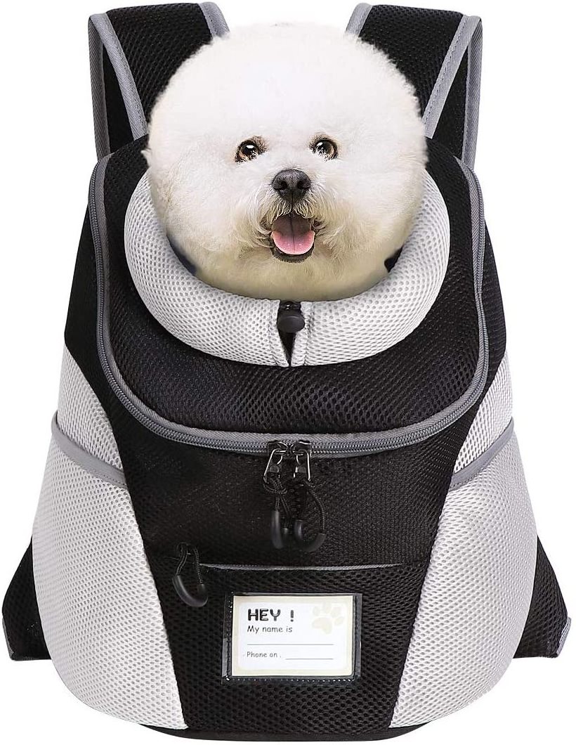 FREE SAMPLE Comfortable Dog Cat Carrier Backpack Puppy Pet Front Pack with Breathable Head Out Design