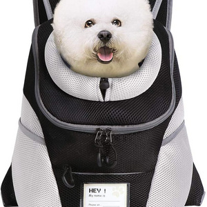 FREE SAMPLE Comfortable Dog Cat Carrier Backpack Puppy Pet Front Pack with Breathable Head Out Design