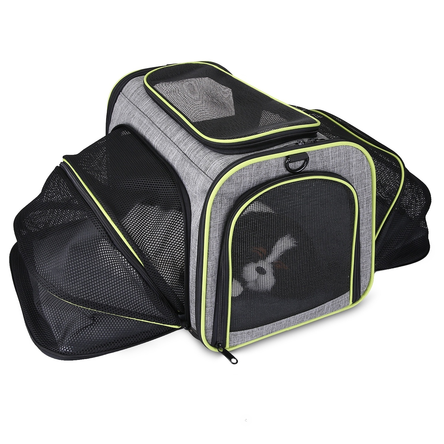 FREE SAMPLE Wholesale Canvas Foldable Travel Airline Approved Pet Carrier Tote Bag for Dog Cat 2021 New Pet Storage Bag