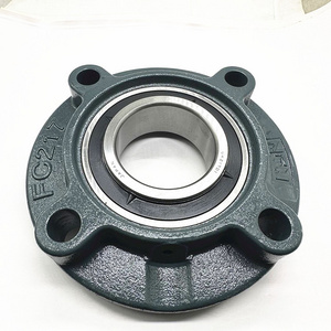 Set Screw Locking Piloted Flange Cartridge Unit UCFC217 UC217 UCFC218 UCFCX09 UCFCX10  bearing housing FC217