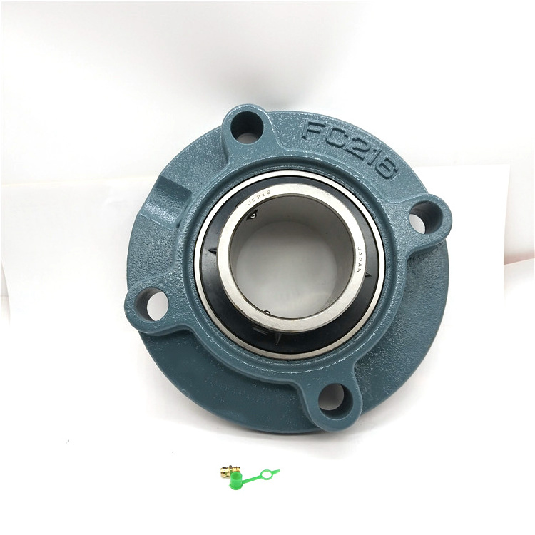 Set Screw Locking Piloted Flange Cartridge Unit UCFC217 UC217 UCFC218 UCFCX09 UCFCX10  bearing housing FC217