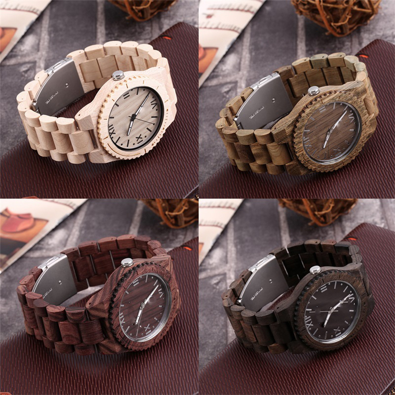 Customize Quemex Watches Quartz Water Resistant Full Wood Japan Movt Quartz Watch Luxury Wooden Watches