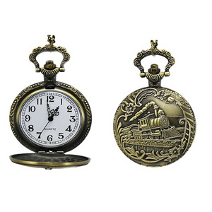 OEM factory white blank dial on sale Old pocket watch turnip japan movt quartz custom nurse pocket watch