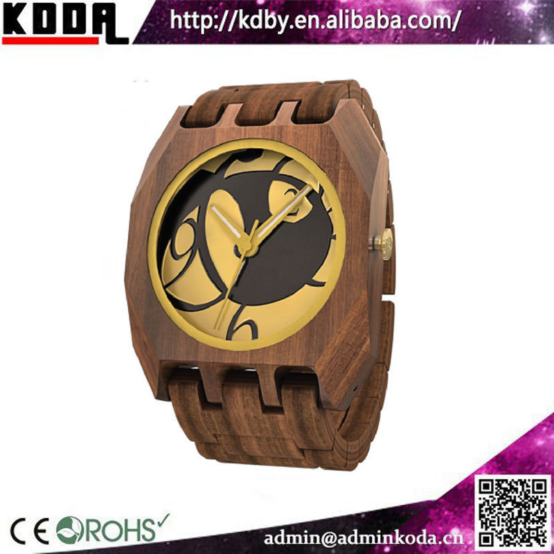 Quartz Water Resistant Royal Crown Watches Mens watch wooden watch your logo custom