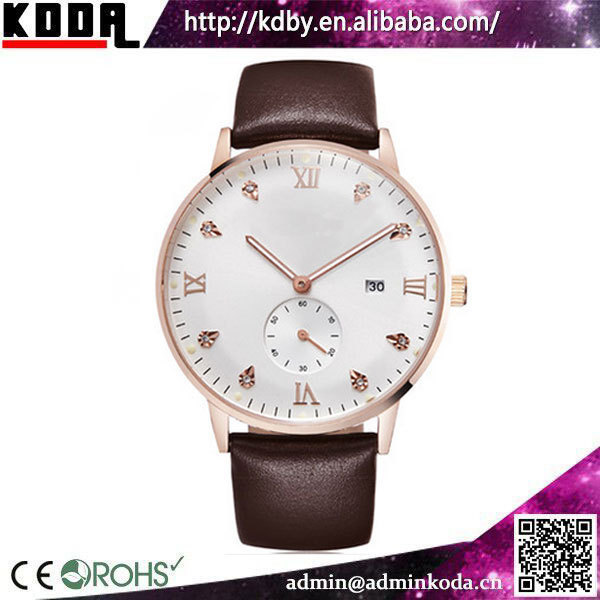 Romanson Leather Relogio Masculino Big Wrist Watches Men Wrist your Logo Custom Watch