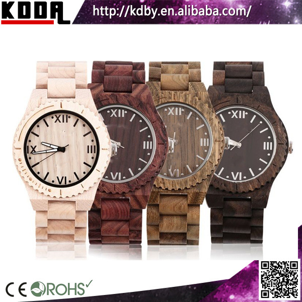 Customize Quemex Watches Quartz Water Resistant Full Wood Japan Movt Quartz Watch Luxury Wooden Watches