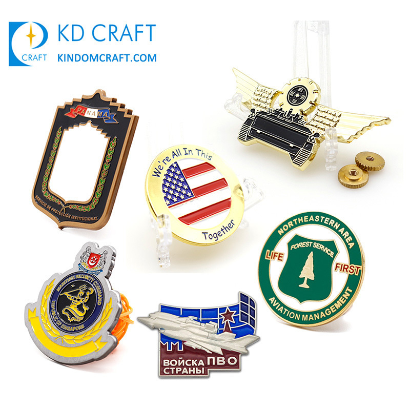 Badge maker personalized customized dyed metal soft enamel pin zinc alloy embossed 3d logo custom badge for clothes