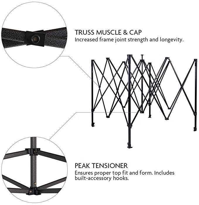 3mx3m Steel outdoor steel gazebo garden outdoor Pop up tent pop up gazebo