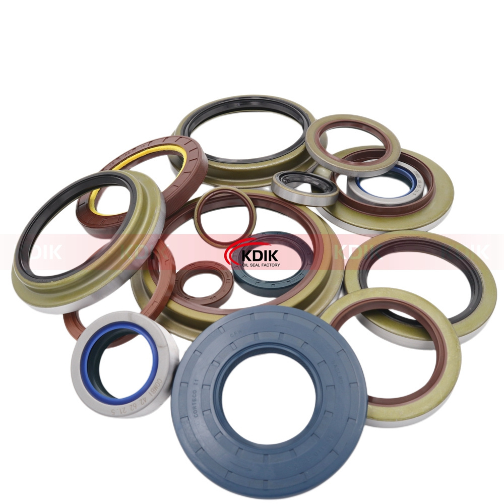 China Manufacture Rubber Oil Seal NBR FKM ACM Silicone PTFE Lip Rotary Shaft Bearing High Pressure Oil Seal Rubber Oil Seal