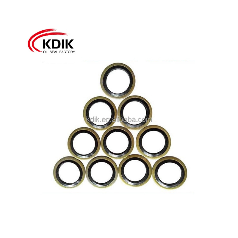 M12 M14 M16 M18 M20 M22 M24 Combined Sealing Washer Metal Rubber Compound Bonded Washer Fit Oil Drain Plug Gasket Ring