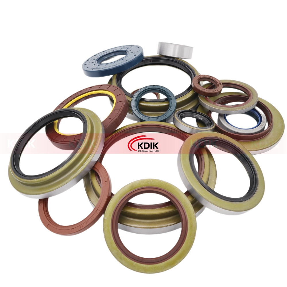 China Manufacture Rubber Oil Seal NBR FKM ACM Silicone PTFE Lip Rotary Shaft Bearing High Pressure Oil Seal Rubber Oil Seal