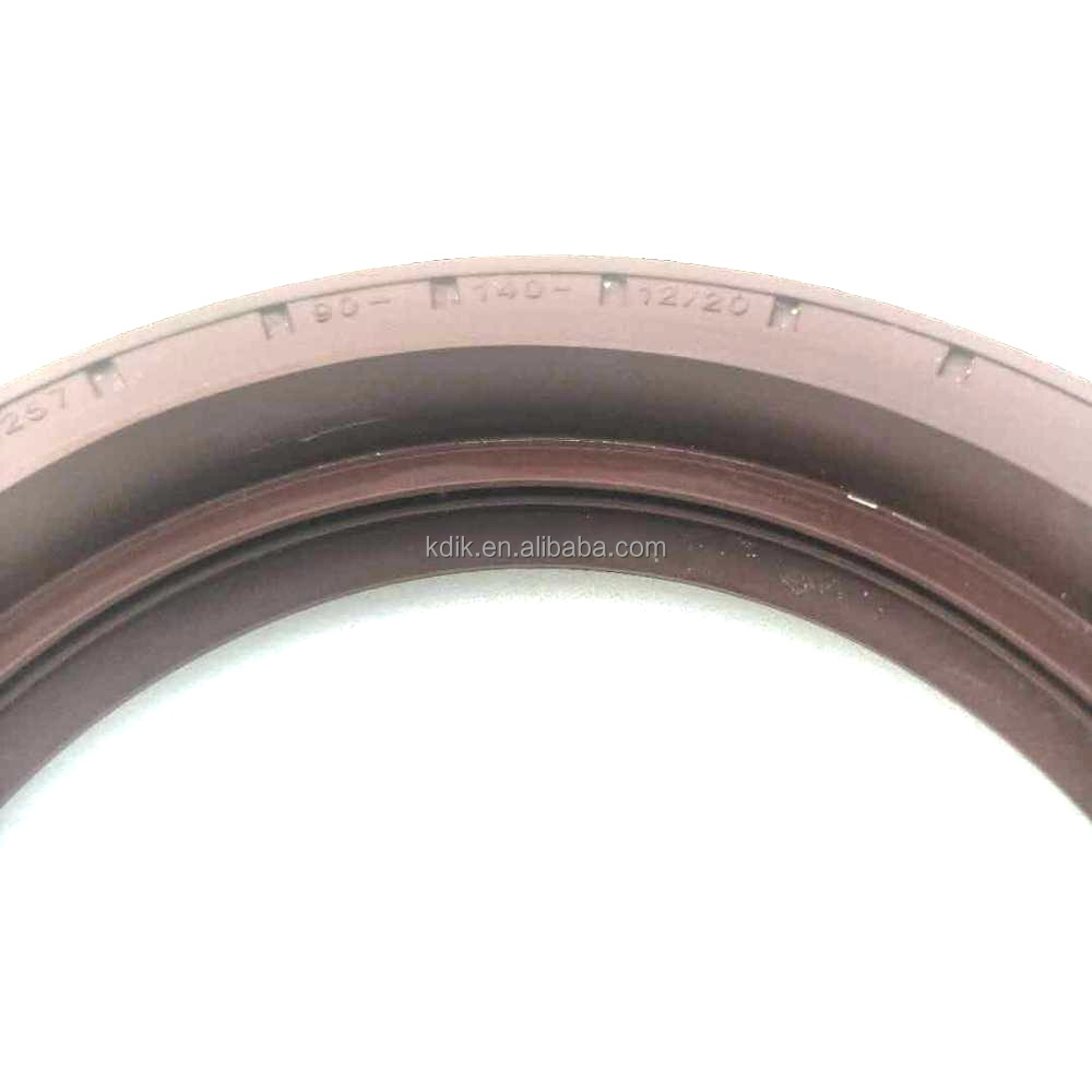 ZF 0734319625 Shaft Oil Seal 90x140x12/20 / 90*140*12/20  FKM Rubber Double Lip TCV High Pressure Oil Seal