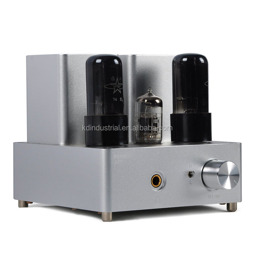 High Quality Mini Tube Headphone amplifier 27W KD-6P6P Audio tube amplifier black Auto Parts