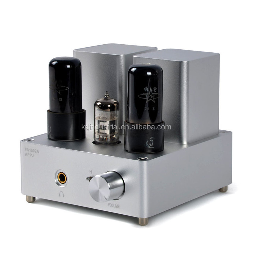 High Quality Mini Tube Headphone amplifier 27W KD-6P6P Audio tube amplifier black Auto Parts