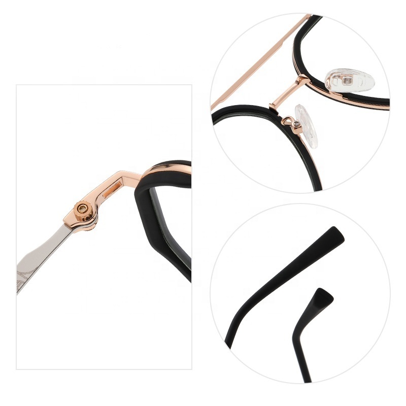 Fashionable ultra light TR90 myopia lens frame can be equipped with degree anti blue light glasses