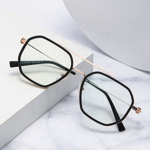 Fashionable ultra light TR90 myopia lens frame can be equipped with degree anti blue light glasses