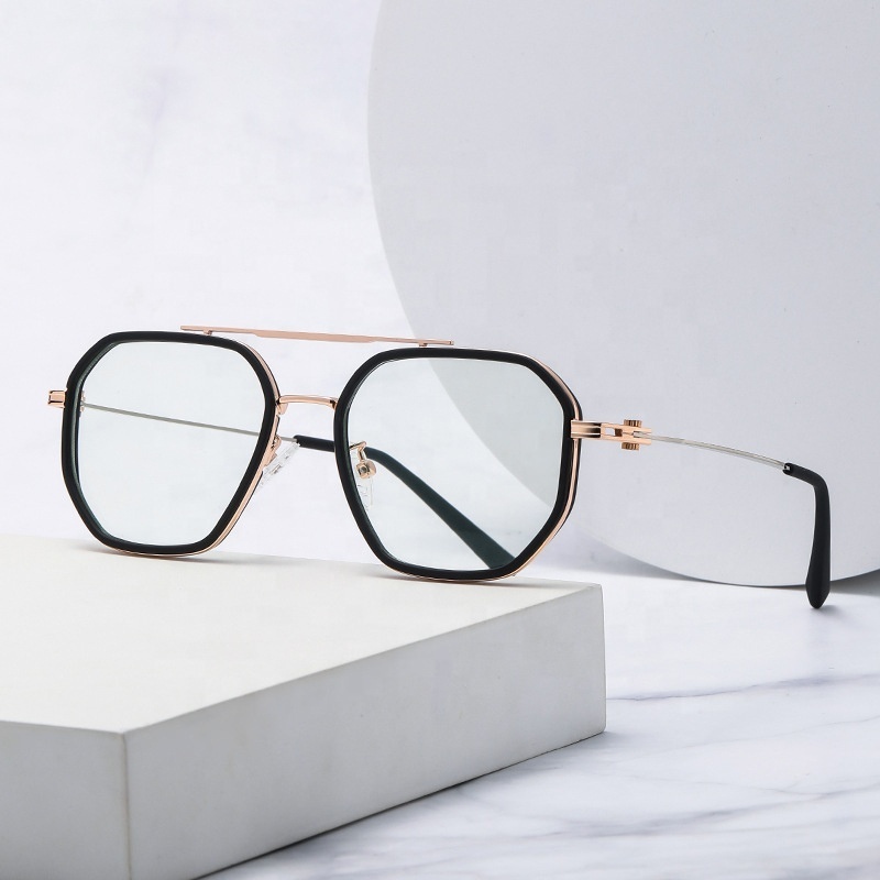 Fashionable ultra light TR90 myopia lens frame can be equipped with degree anti blue light glasses