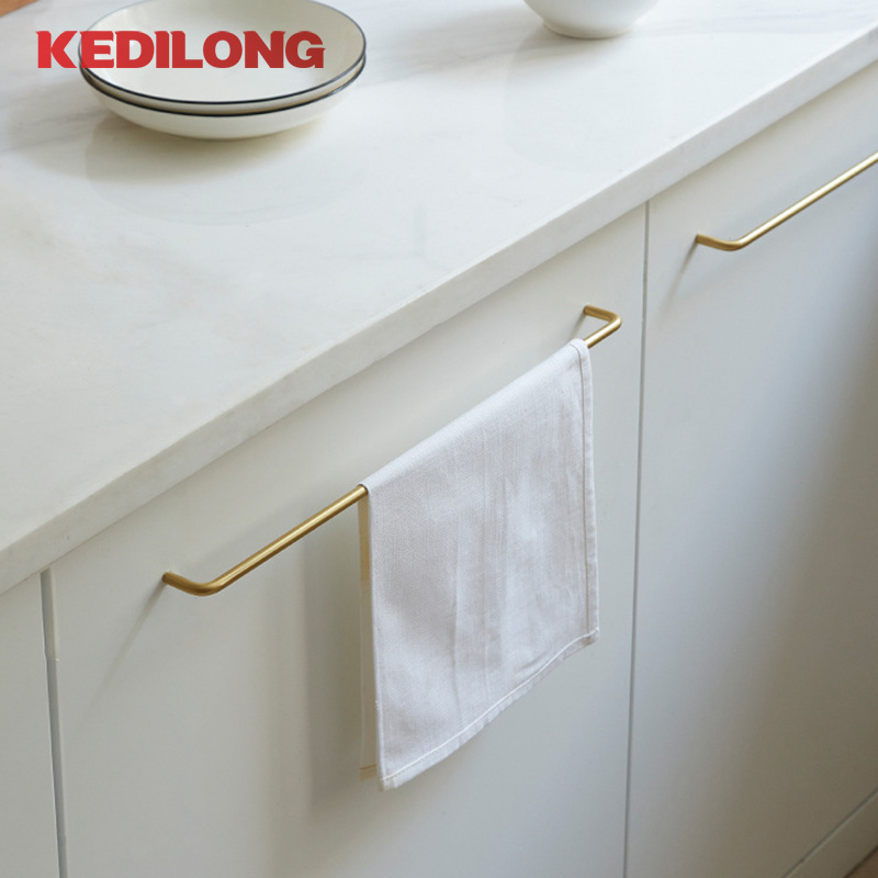 High Quality Vintage Gold 5 inch Furniture Kitchen Solid Brass Cabinet Drawer High-grade Handle Knob Pull L1091