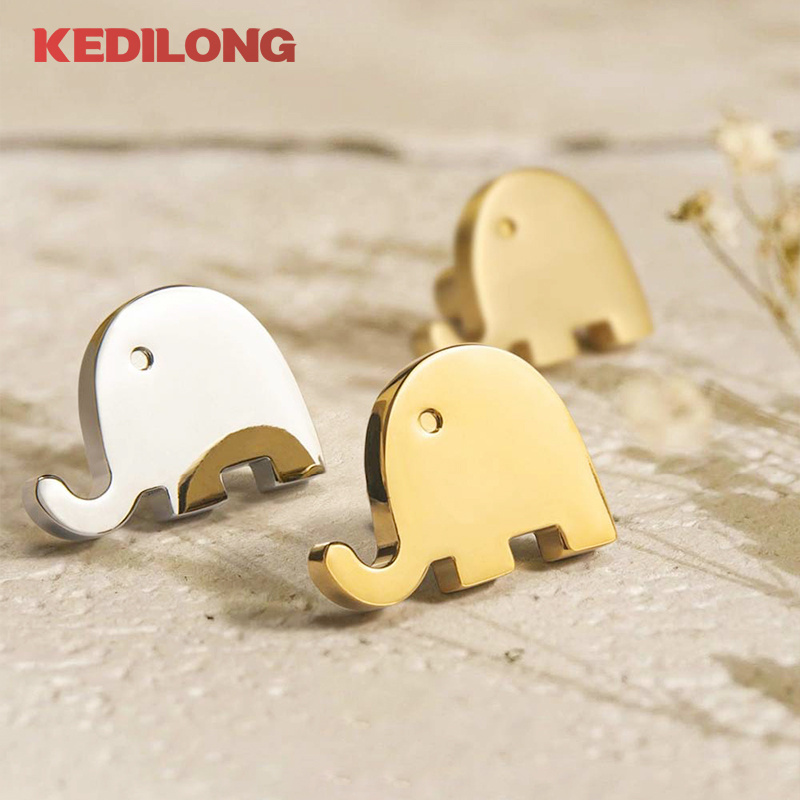 Original and minimalist Nordic light luxury children's room brass handle cabinet drawer pull handle cabinet small elephant knob