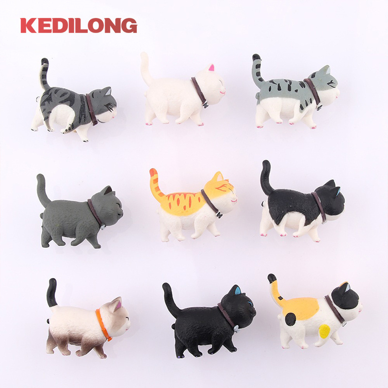 Japanese modern luxury brass rotatable cat handle cartoon wardrobe door handle cute drawer children's knob