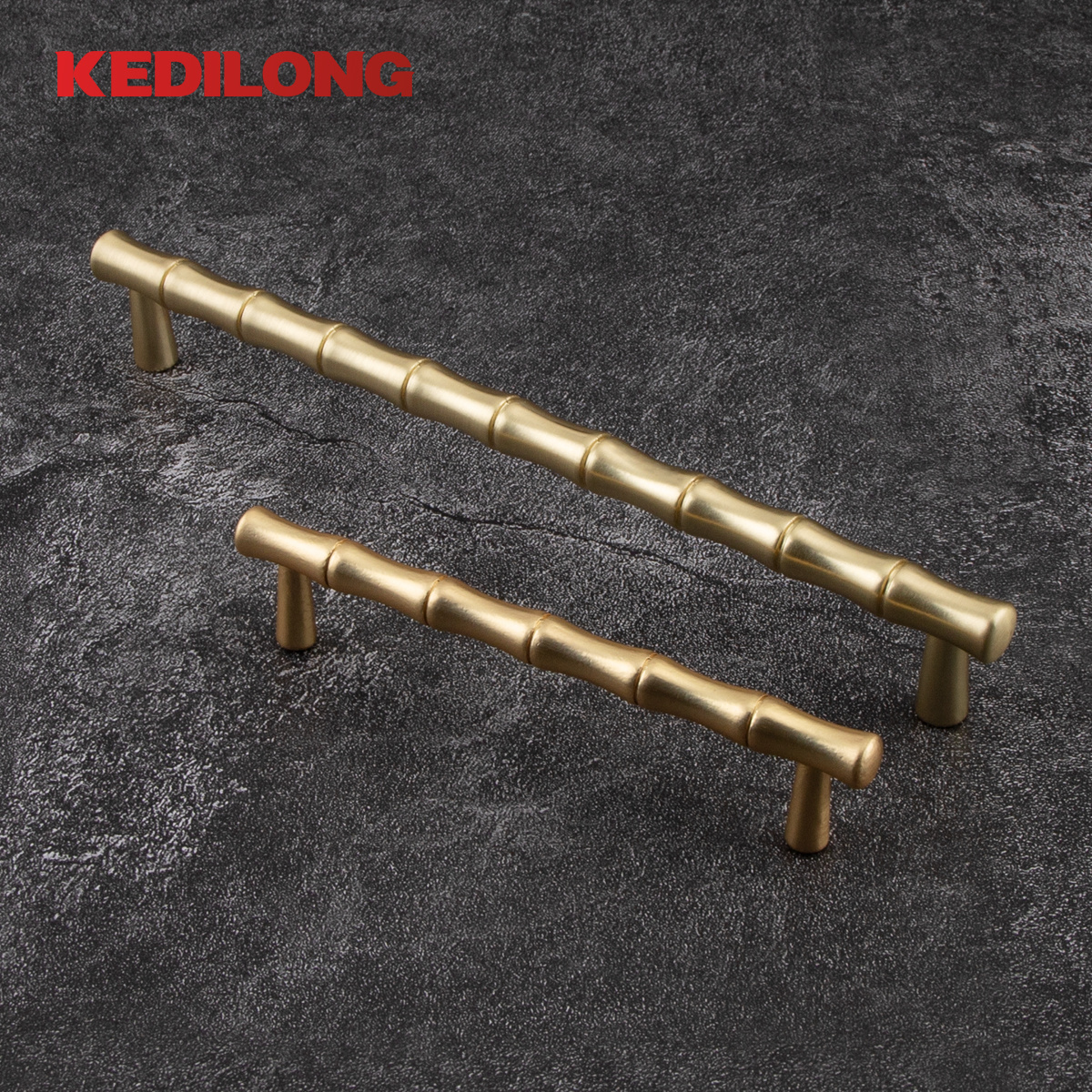 Factory direct selling modern minimalist golden bamboo handle cabinet wardrobe drawer dresser handle