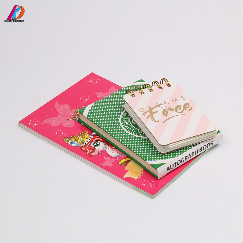 High quality custom logo blank journal pocket notebook autograph book