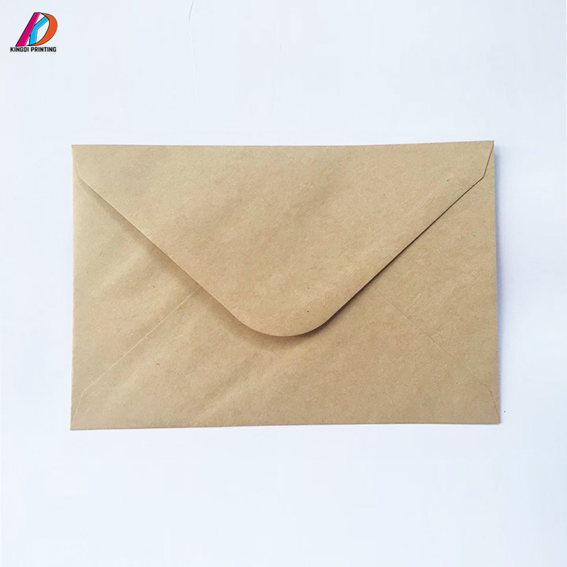 Customized eco-friendly kraft paper envelope with glue