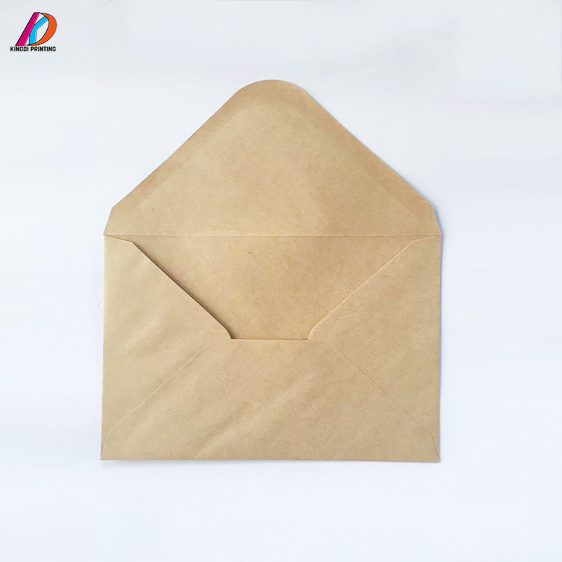 Customized eco-friendly kraft paper envelope with glue