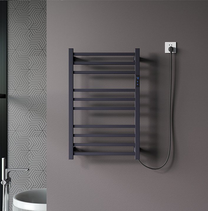 Hotel Vertical Heated Towel Rail Stainless Steel Electric Towel Warmer Wall Mounted Bathroom Heated Towel Racks