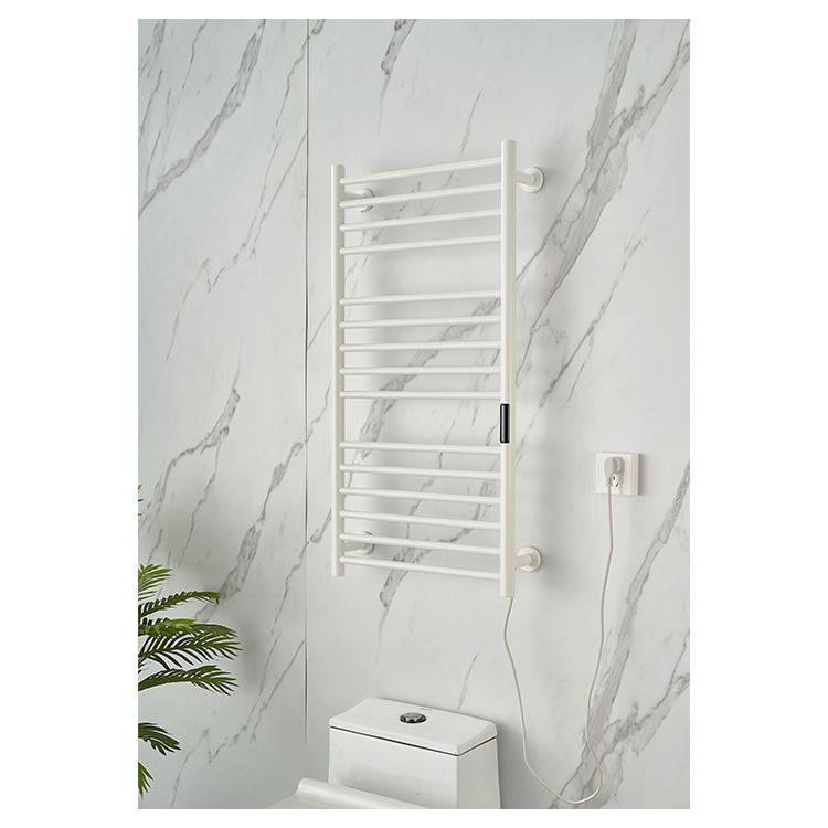 bathroom accessories electric towel dryer wall-mounted heated towel rack stainless steel towel warmer rail