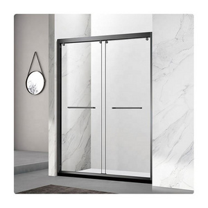 Sliding Barn Bathroom Glass Shower Aluminium Alloy Metal Accordion Doors Frames Sliding Aluminum Doors With Grills Design