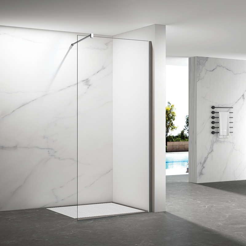 Modern Urban Style Simple and Stylish Tempered Glass Screen Shower Door