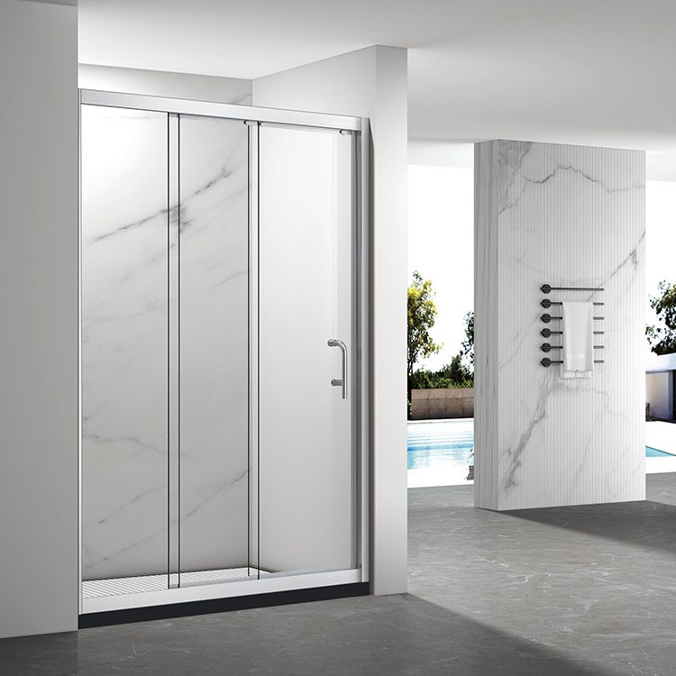 Best Selling 3 Tempered Glass Sliding With Frame Shower Door