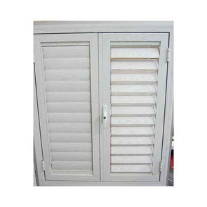 Adjustable Exterior Window Interior Hurricane Wholesale Pvc Plantation Wooden Shutter, Safety louver For Window