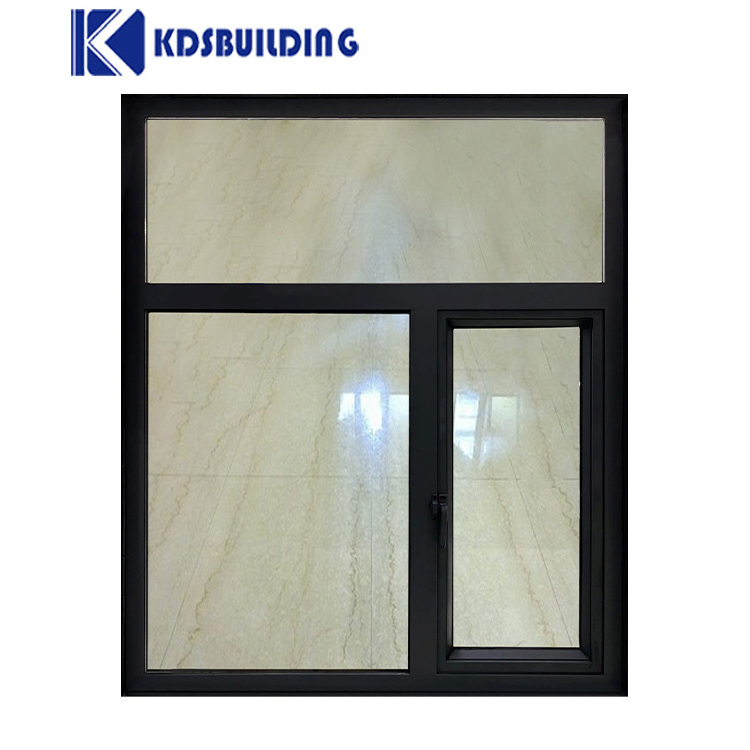 KDSBuilding Philippines German Stainless  Designed Framed Frames And Glass Fireproof Rated Black Color Steel Fire Proof Windows