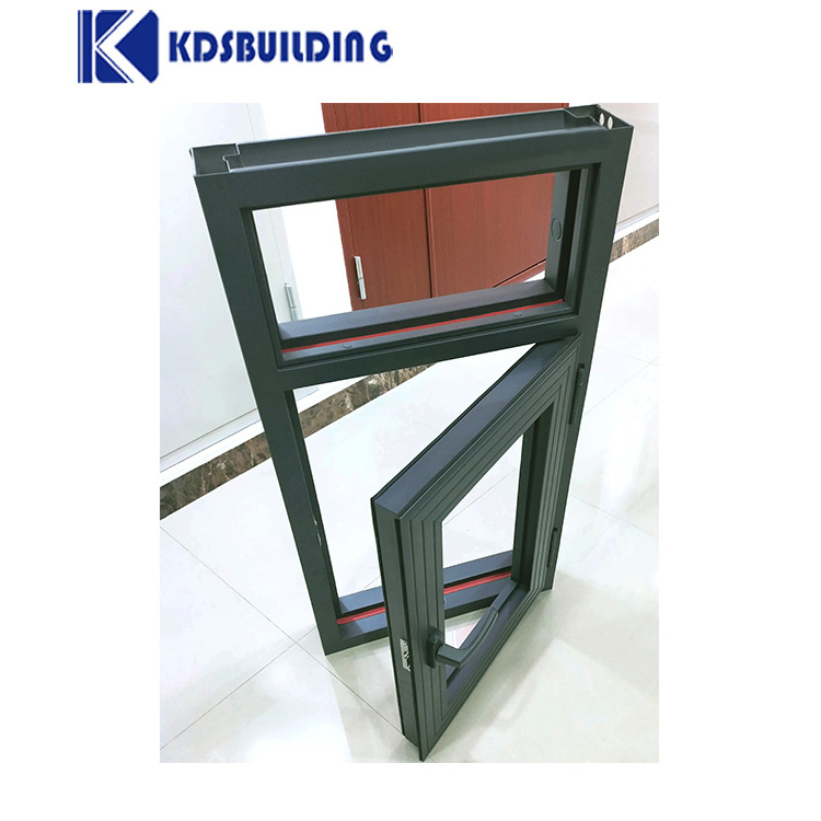 KDSBuilding Philippines German Stainless  Designed Framed Frames And Glass Fireproof Rated Black Color Steel Fire Proof Windows