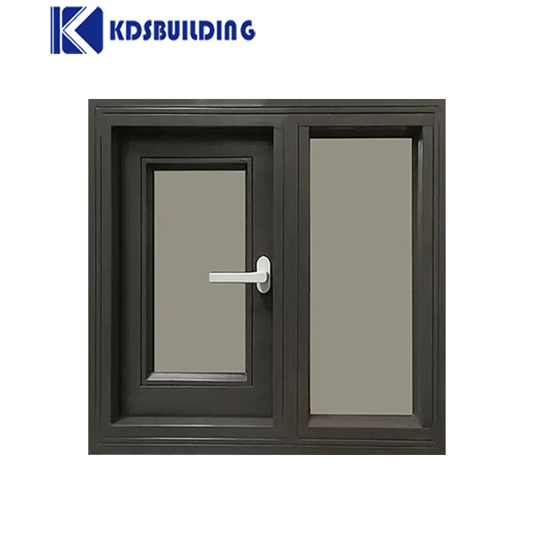 KDSBuilding Philippines German Stainless  Designed Framed Frames And Glass Fireproof Rated Black Color Steel Fire Proof Windows