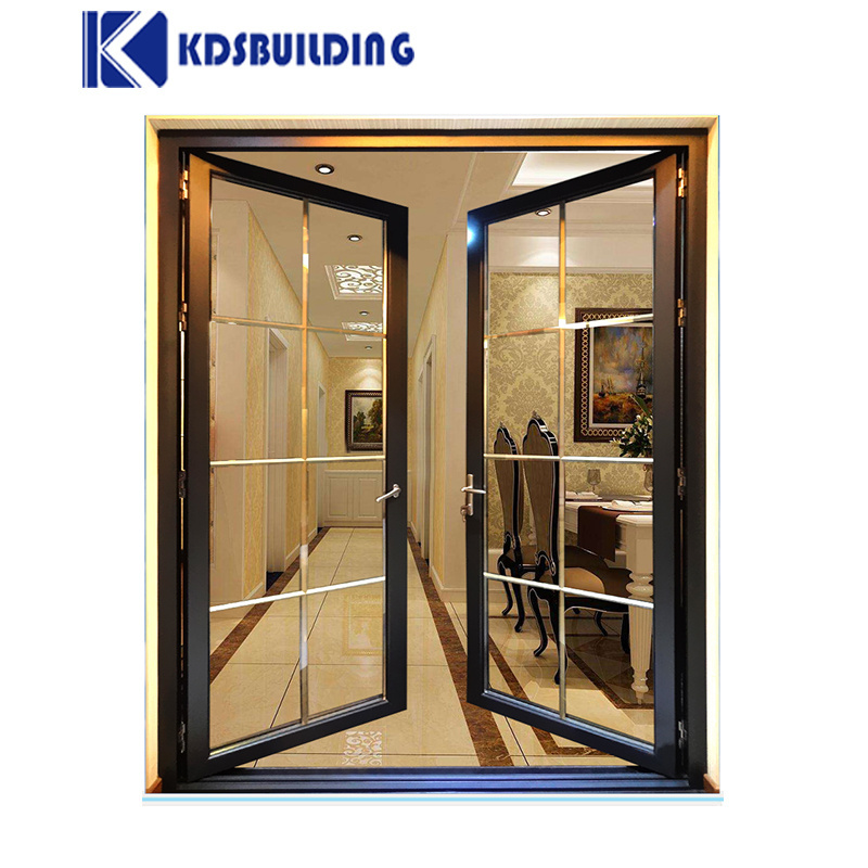 KDSBuilding Alu Glazed Glaze Glass Aluminum Swing Casement Doors Aluminum Window and other doors