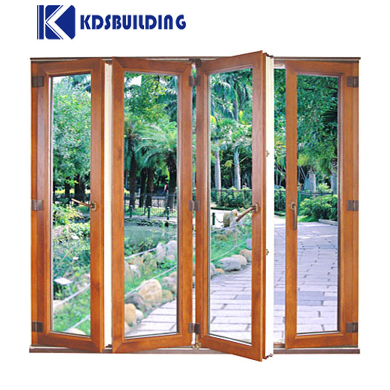 Exterior Accordion Thermal Break Sound Insulation Sliding Retractable Fly Screens Bi Folding Doors