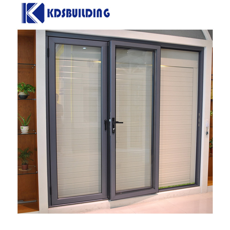 KDSBuilding Alu Glazed Glaze Glass Aluminum Swing Casement Doors Aluminum Window and other doors