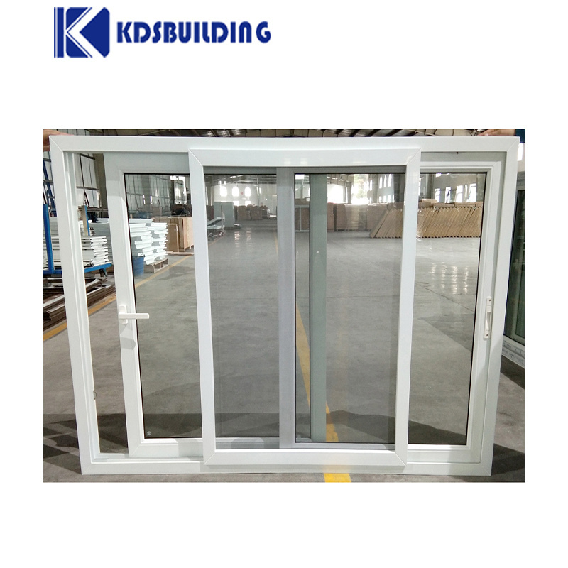 Double Glaze China And Door Slide Window With Roller Shutter And NFRC Certificate doors Pvc Windows