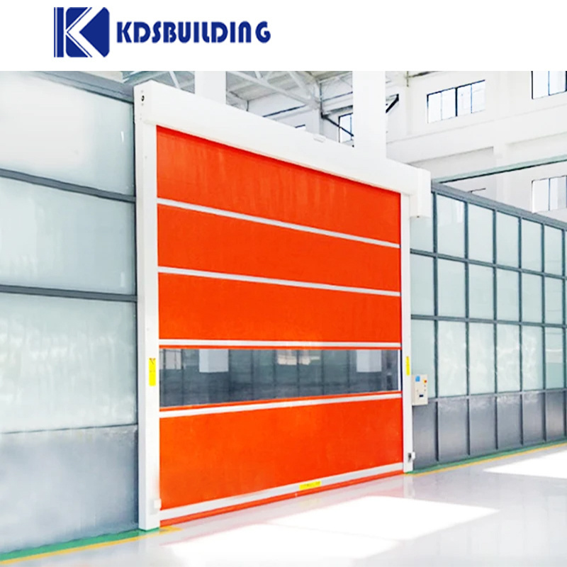 Motor control customized pvc plastic sliding door industrial fast rolling shutter door for warehouse