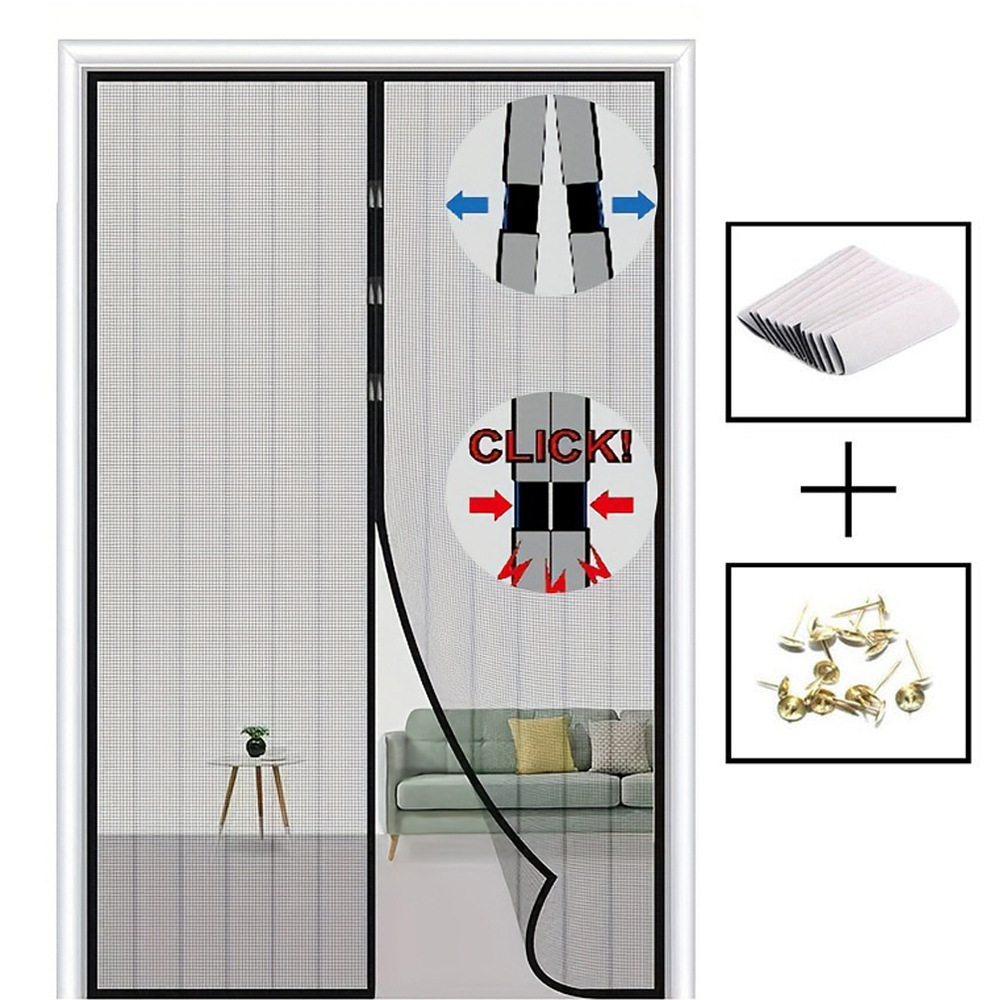 Magnetic door strip anti-mosquito door  soft gauze  curtain anti-mosquito door curtain anti