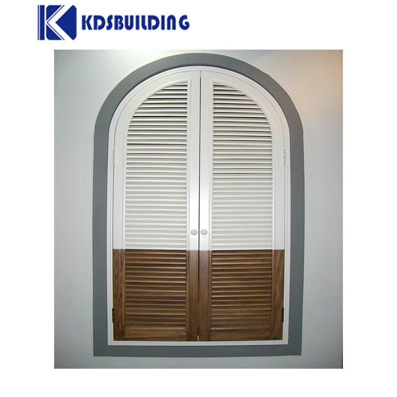 Bioclimatic  Exhaust Air Vent Wooden Panel Rear Window Pergola Louver With shutter