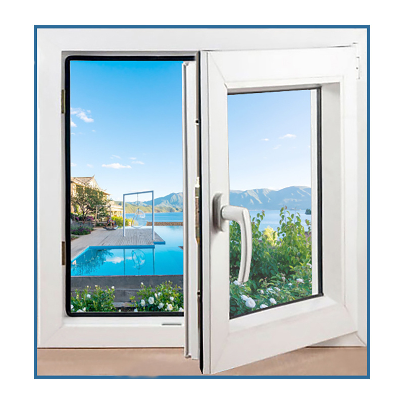 KDSBuilding Manufacturing High Quality Burglar System Double Glazed UPvc Clear PVC Window