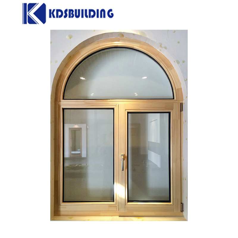 KDSBuilding Round New Design Solid Series Door And Windows Arch Wooden Window  Design