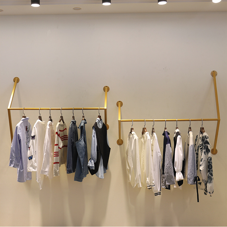 wall mounted metal display stand rack for clothing