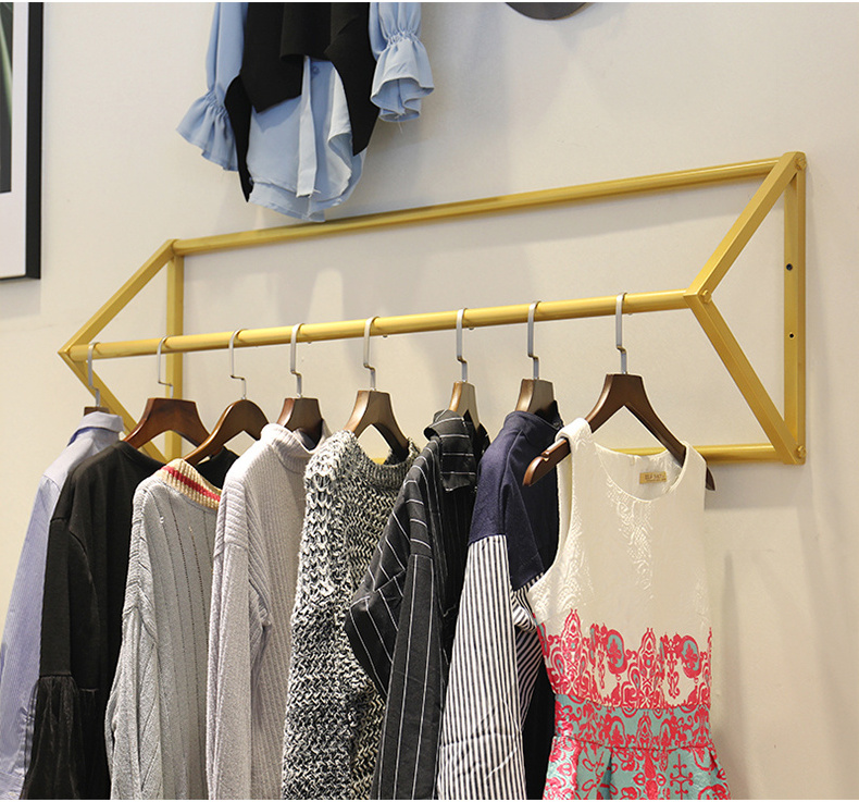 wall mounted metal display stand rack for clothing