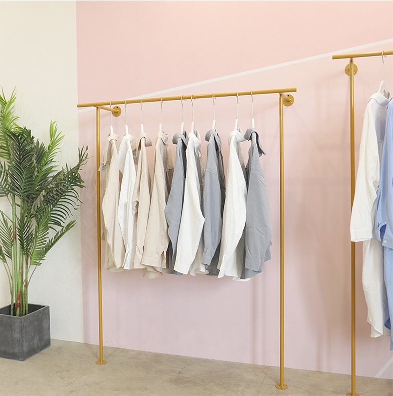 wall mounted metal display stand rack for clothing