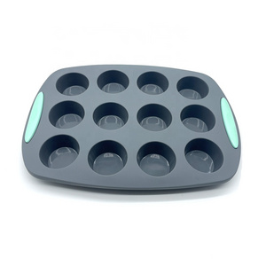 Kitchen Tools Cake Molds 12 Cups Silicone Muffin Pan